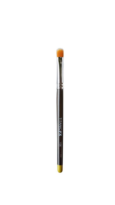Titanic Pro-FX Brush 106 - Small Flat Duo-Fibre Stipple Brush - The Makeup Armoury